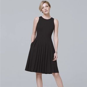 White House Black Market WHBM Black Sleeveless Dress Size 2 NWT